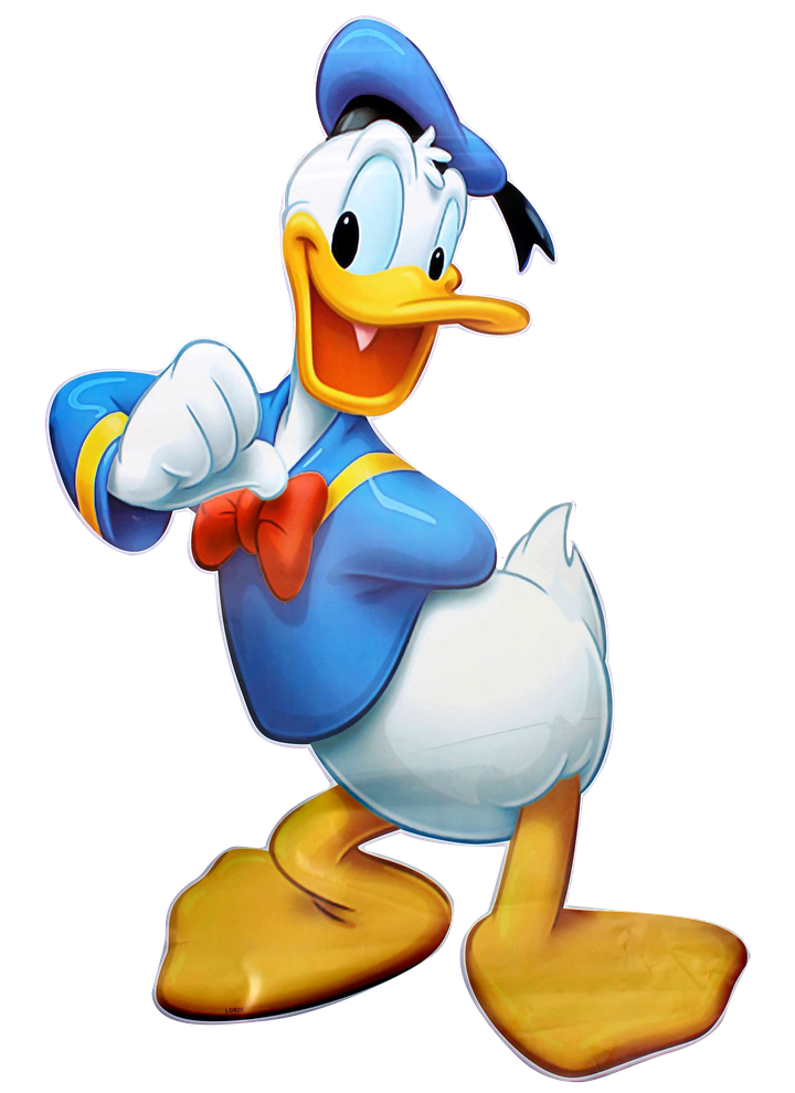 Donald Duck Png File (lavender, black, silver, beige)