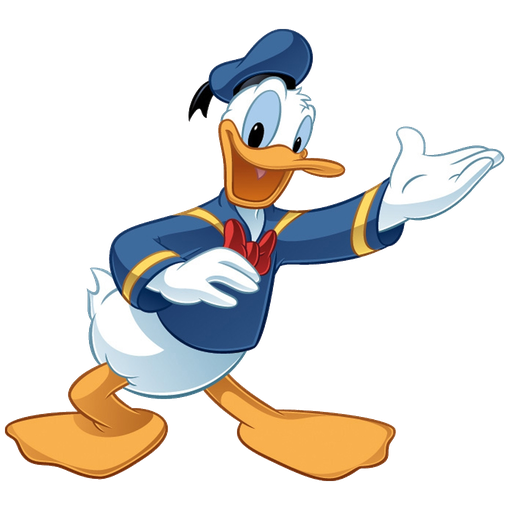 Donald Duck Png Free Download (salmon, black, white, teal)