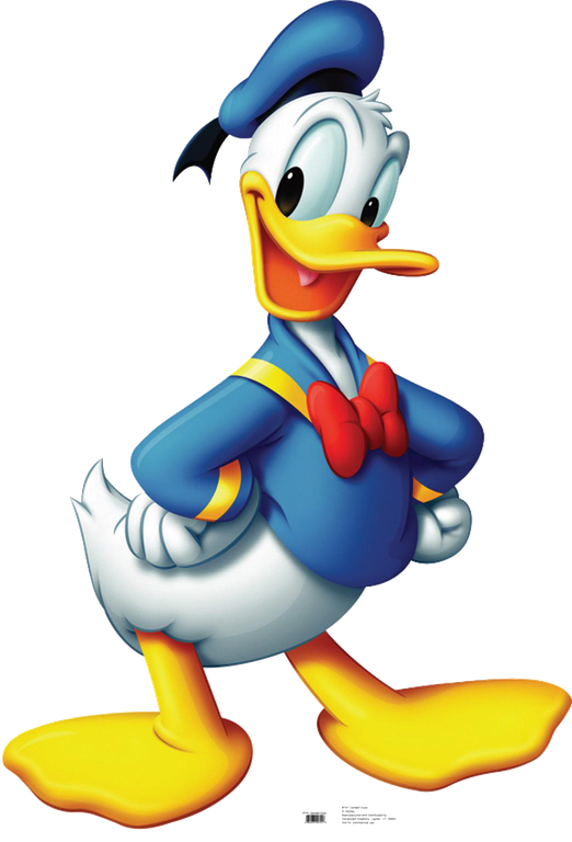 Donald Duck Png Image (black, gray, gold)