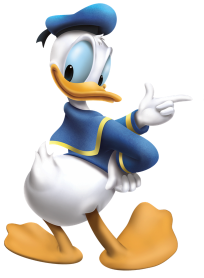 Donald Duck Png Photo (lavender, black, gray, white)