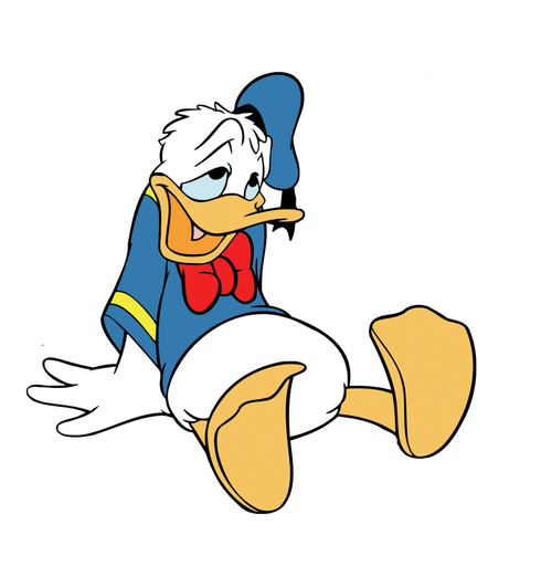 Donald Duck Png Photos (salmon, black, white, teal)