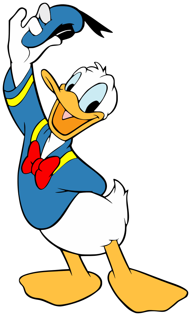 Donald Duck Png Pic (gold, white, red, teal, black)