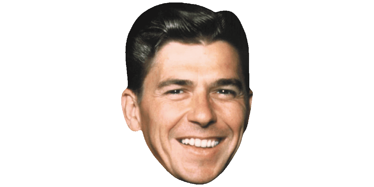 Ronald Reagan Png Clipart (black)