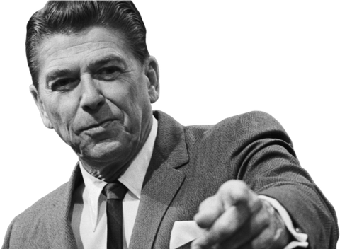 Ronald Reagan Png Image (gray, black)