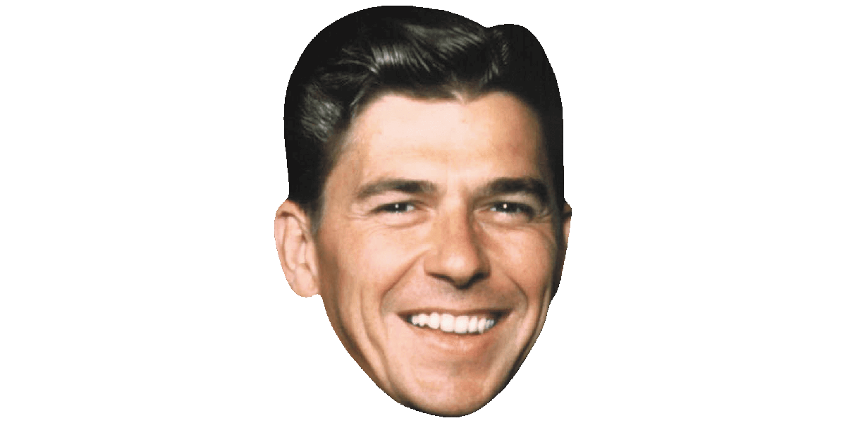 Ronald Reagan Png Isolated Hd (gray, black)