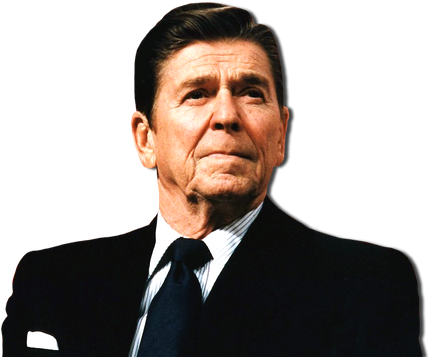 Ronald Reagan Png Pic (black)