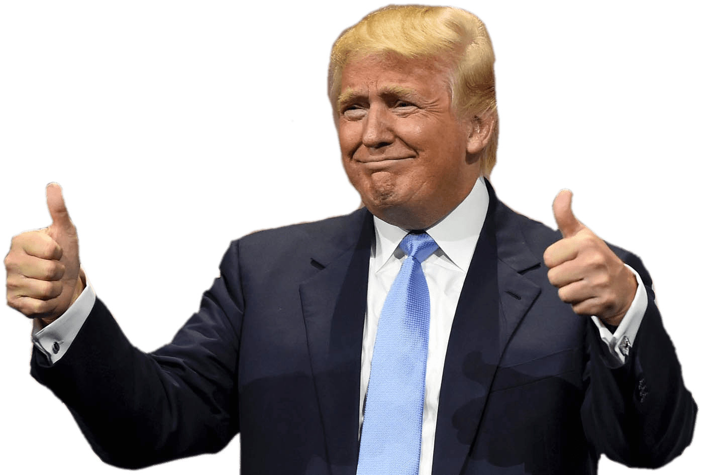 Donald Trump Png File (black, gray)