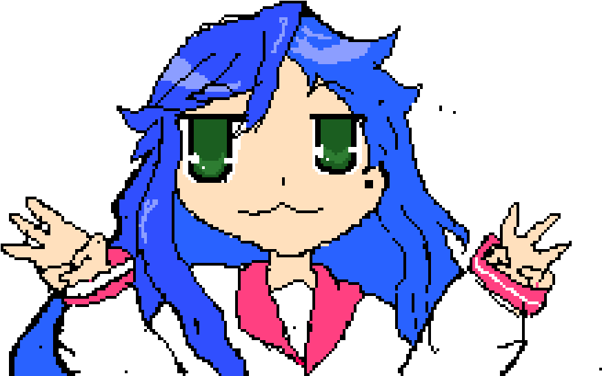 Konata Izumi Png Hd (pink, black, salmon, white, blue)