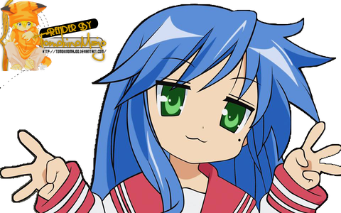 Konata Izumi Png Photo (gray, pink, black, salmon, teal)