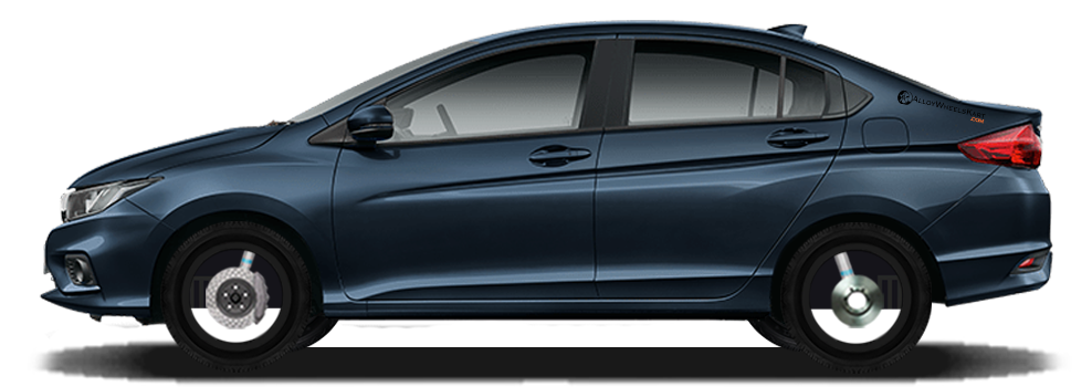 Honda City Png Pic (black, gray, silver, white)