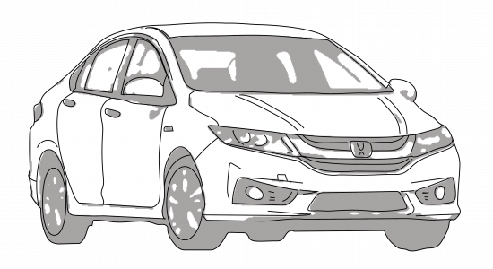 Honda City Png Picture (black, silver, white)