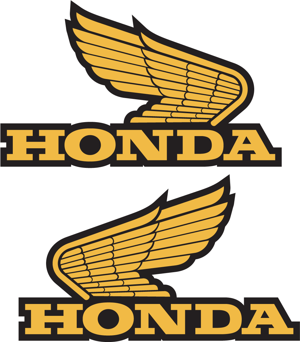 Honda Symbol Png Isolated Photo (black, gold, orange)