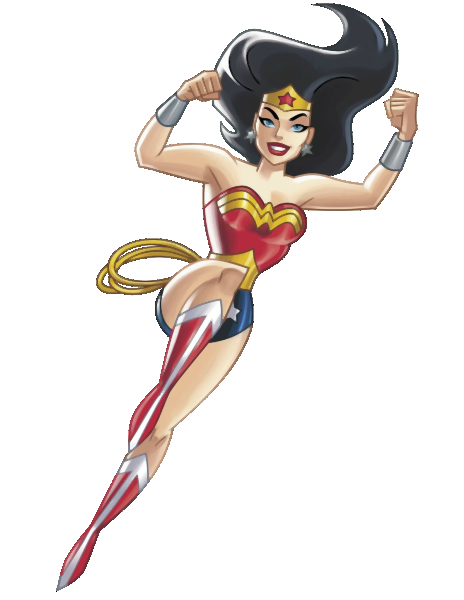 Wonder Woman Transparent Background (indigo, black)