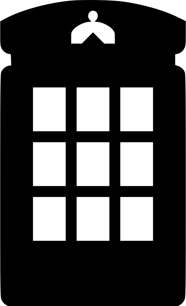 London Phone Booth Png File (gray, white, black, lavender, silver)