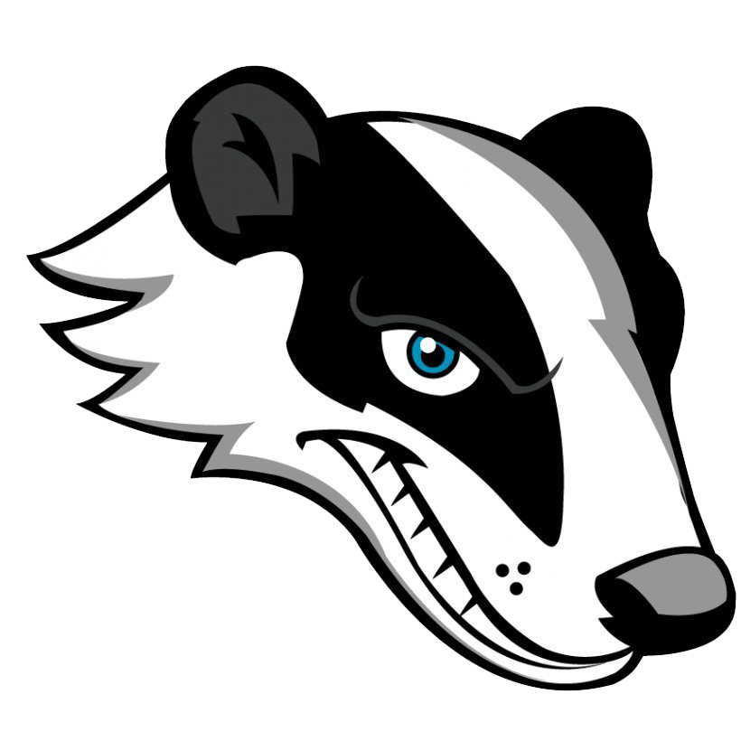 Honey Badger Png Background Image (indigo, black, gray, white)