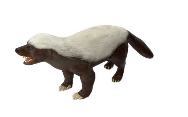 Honey Badger Png Transparent Picture (silver, white)