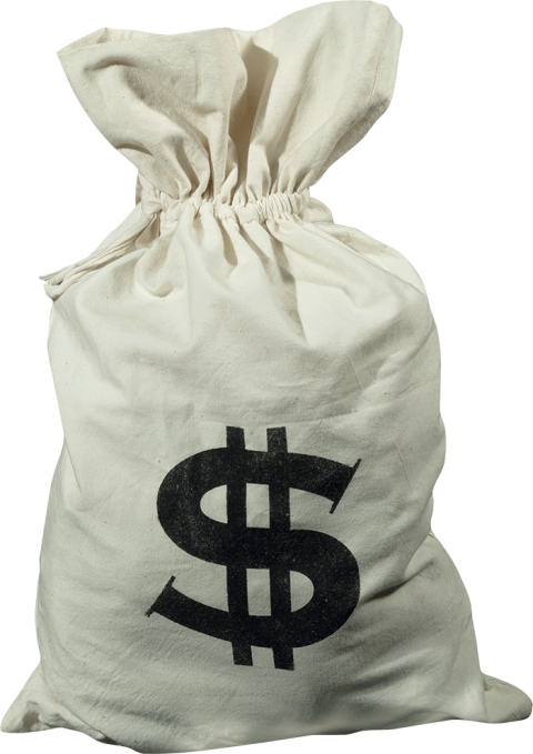 Money Bag Png Image File (beige, gray, white, silver)