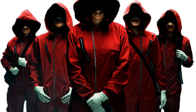 Money Heist Cast Png Picture (black)