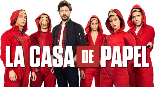 Money Heist Characters Png (white, chocolate, black)