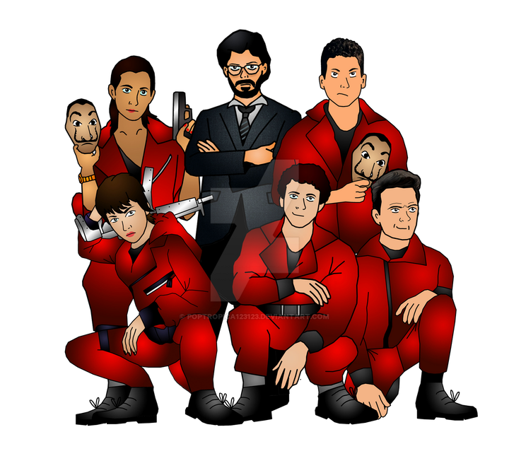 Money Heist Game Png File (black)