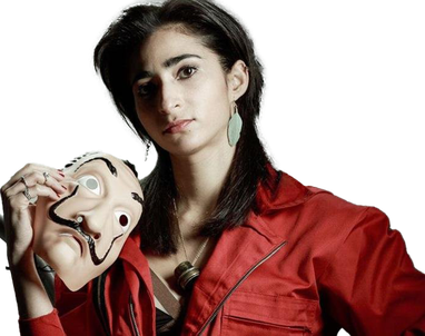 Money Heist Girl Png Pic (black)