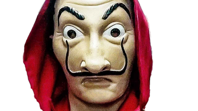 Money Heist Mask Png Pic (beige, black)