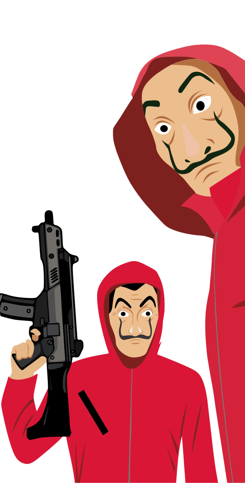 Money Heist Outfit Png Image (red, maroon, pink, chocolate, black)