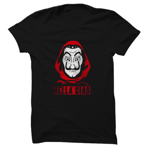 Money Heist T Shirt Png Hd Isolated (gray, black)