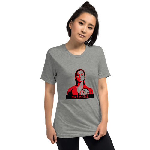 Money Heist T Shirt Png Isolated Pic (gray, black)