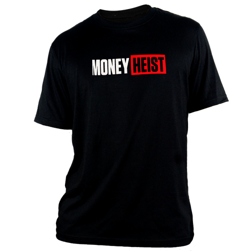 Money Heist T Shirt Png Transparent (black)