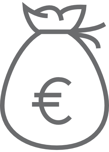 Money Bag Euro Icon Free Transparent Png Icon Download (gray, black)