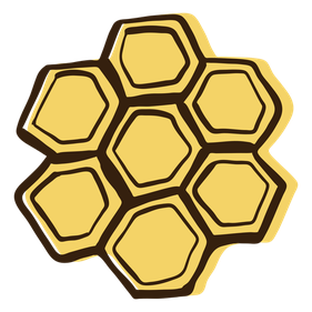 Honeycomb Png Photos (black, salmon)