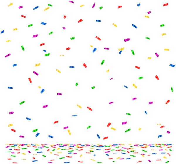 Confetti Png Image (black)