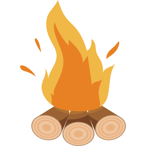 Bonfire Png File (salmon, pink, black, chocolate)