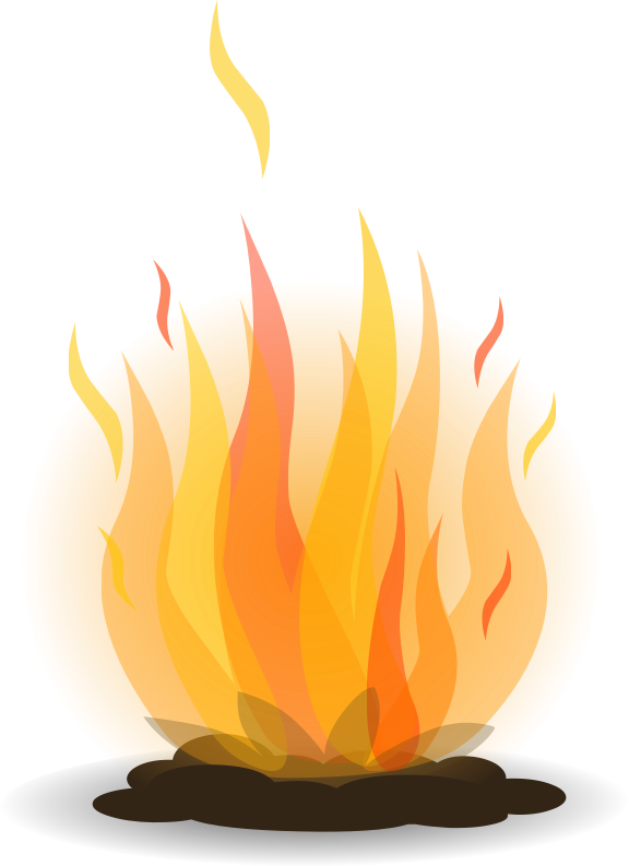 Bonfire Png Free Download (orange, black)