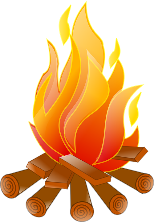 Bonfire Png Pic (white, orange, black, olive)