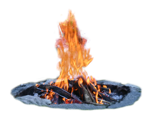 Bonfire Png Transparent Picture (black, gray)