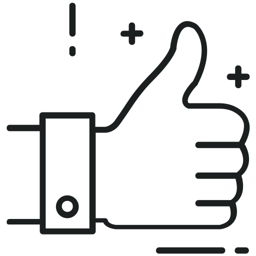 Confirm Hand Sign Like Ok Thumbs Up Free Nobackground Png Icon Download (black)