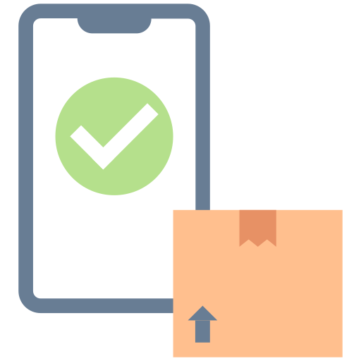 Confirm Smartphone Phone Checkmark Shipping Box Package Icon Free Nobackground Png Icon Download (silver, white, black, gray, pink)