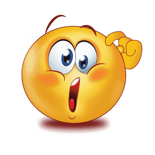 Confused Emoji Png Photo (gray, orange, white, maroon, gold)