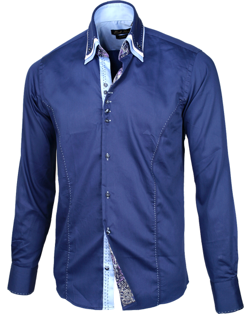 Long Sleeve Shirt Transparent (indigo, black, gray)