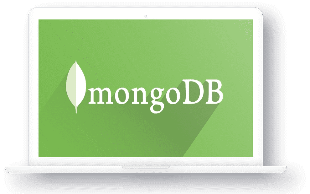 Mongodb (gray, white, black, green, silver)