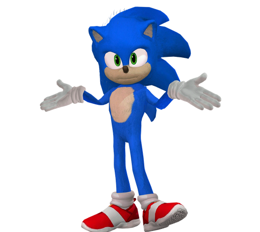 Sonic The Hedgehog Movie 2020 Png Clipart (black, silver, blue, teal)