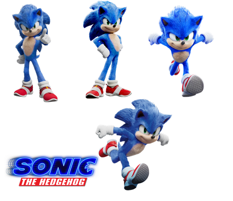 Sonic The Hedgehog Movie 2020 Png Photos (black)