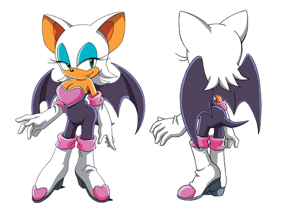 Sonic X Rouge The Bat Anime Png Photos (black, indigo, white)