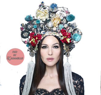 Monica Bellucci Png File (red, black)