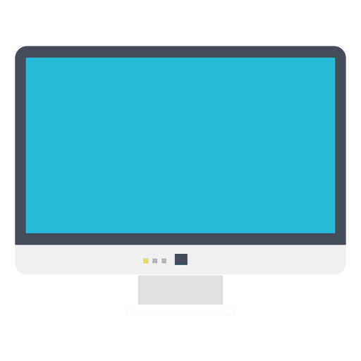 Monitor Png File (indigo, gray, lavender, greenish blue)