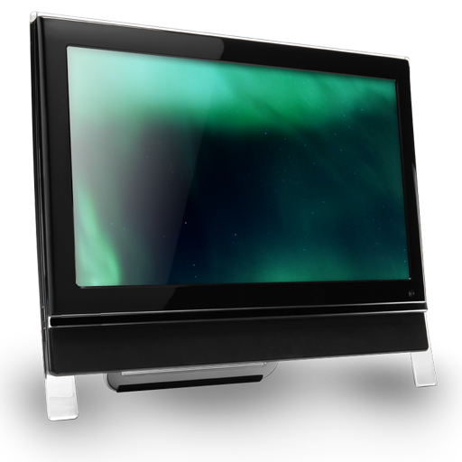 Monitor Transparent Background (black)