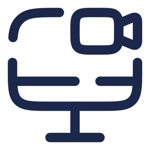 Monitor Camera Free Transparent Png Icon Download (navy, black)