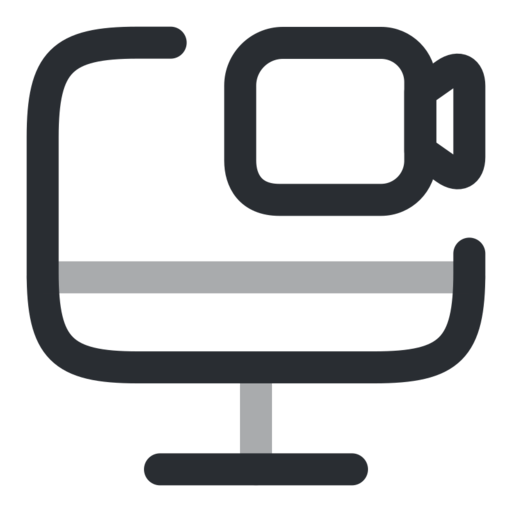 Monitor Recorder Free Png Icon (black)